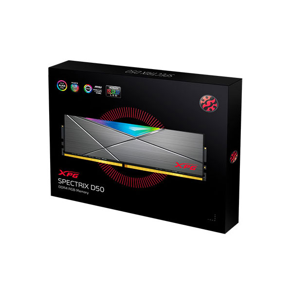 Adata XPG Spectrix D50 RGB 8GB DDR4 3600MHz Gaming Desktop RAM